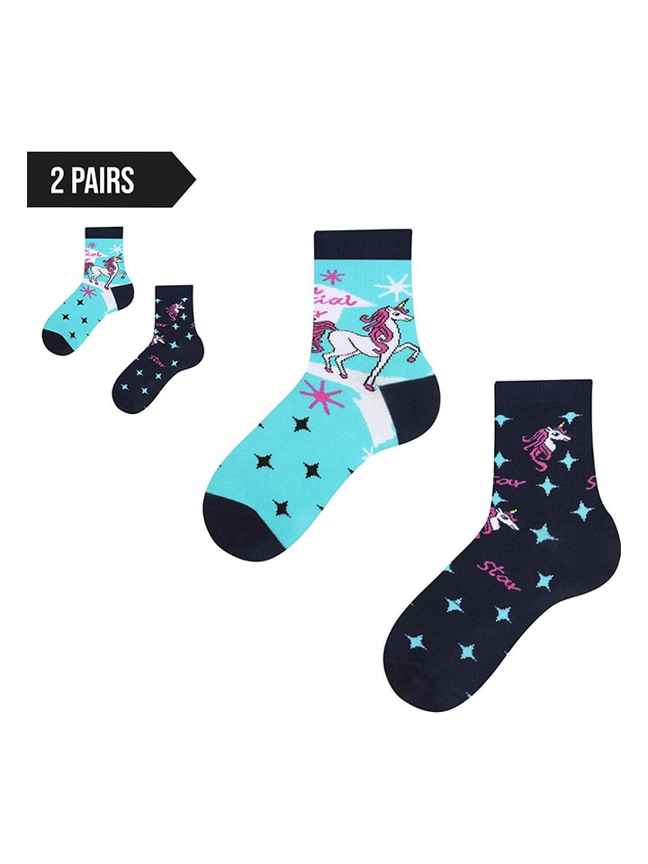 Spox Sox 2er-Set: Socken in Dunkelblau/ Hellblau günstig kaufen
