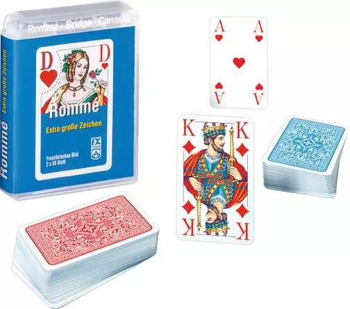 Rommé, Bridge, Canasta - Kartenspiel ab 8 Jahren
