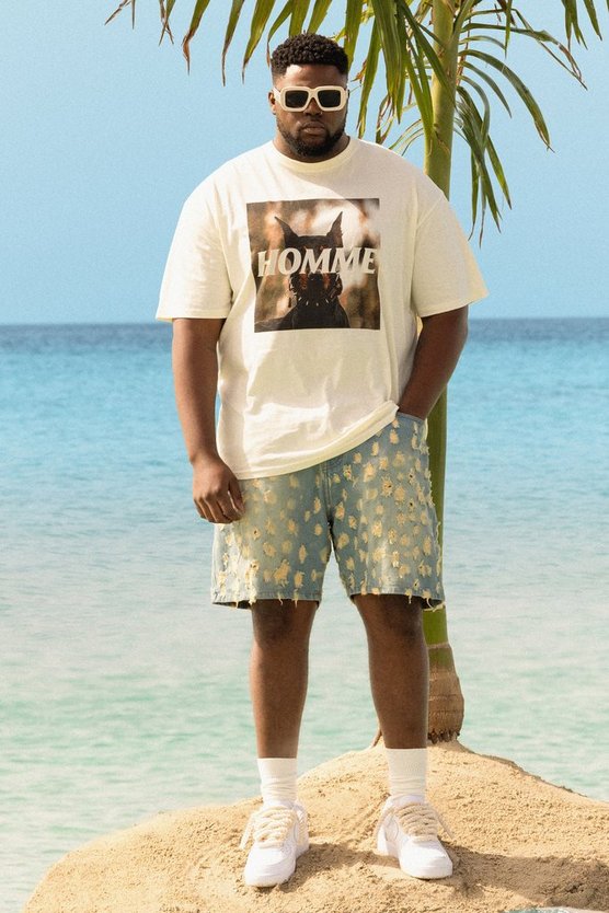 Plus lockere Shorts