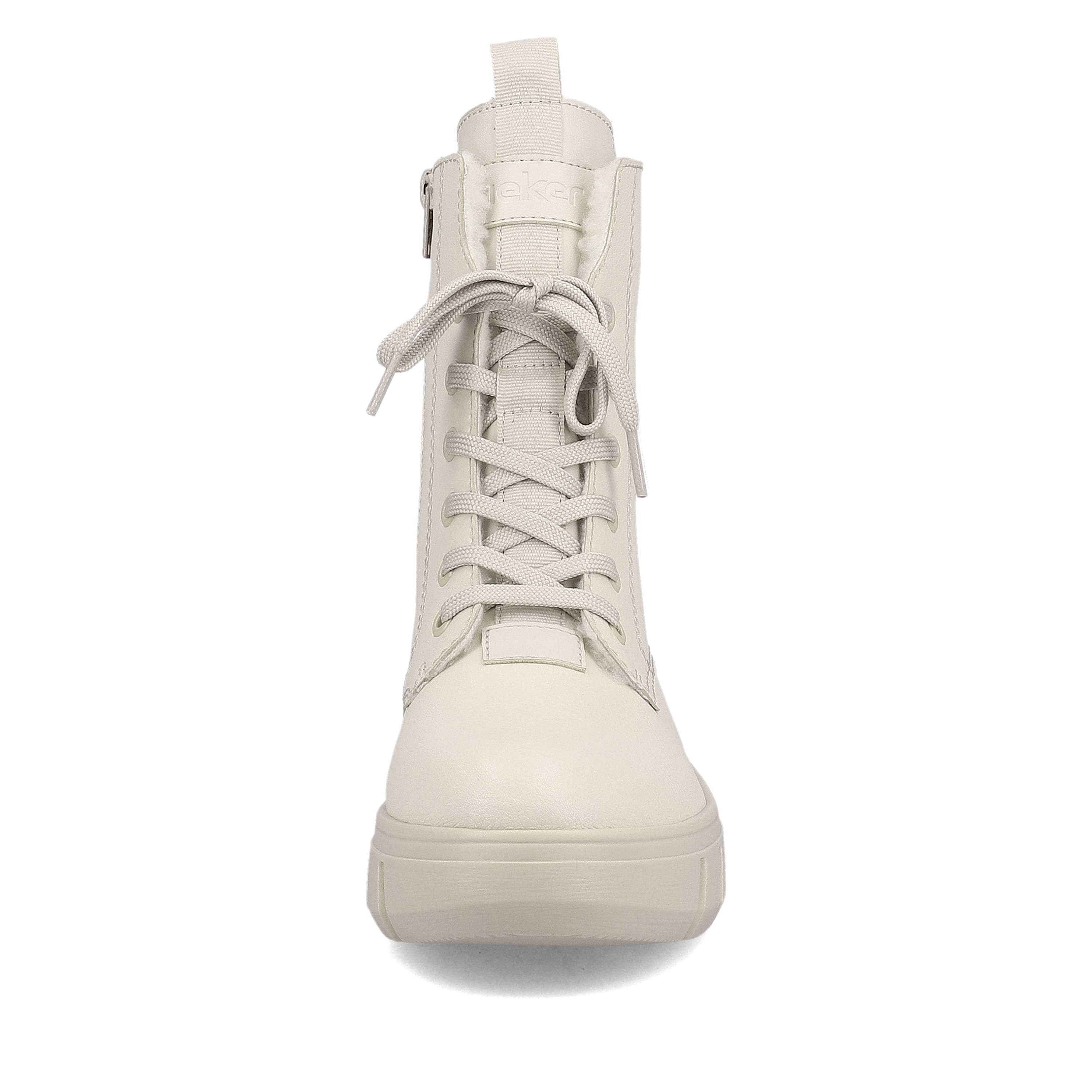 Rieker Damen Schnürstiefel hellbeige
