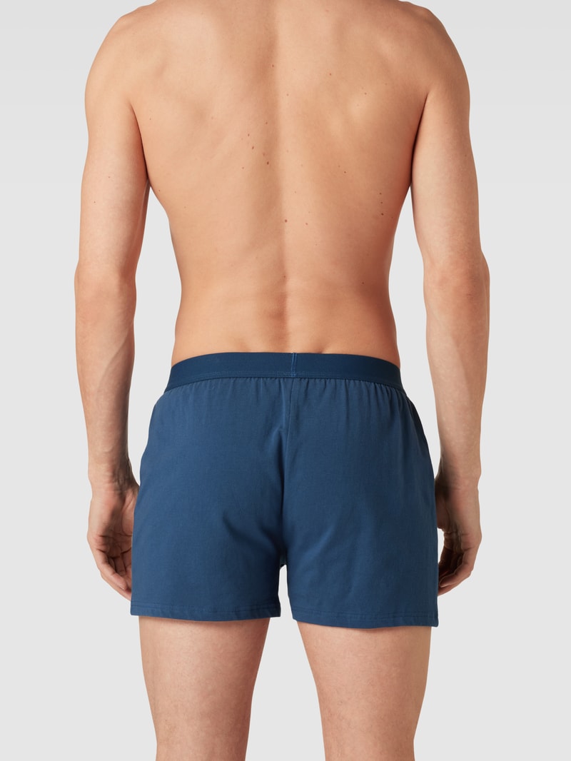 Boxershorts mit Allover-Muster Modell 'Valentine' in dunkelblau