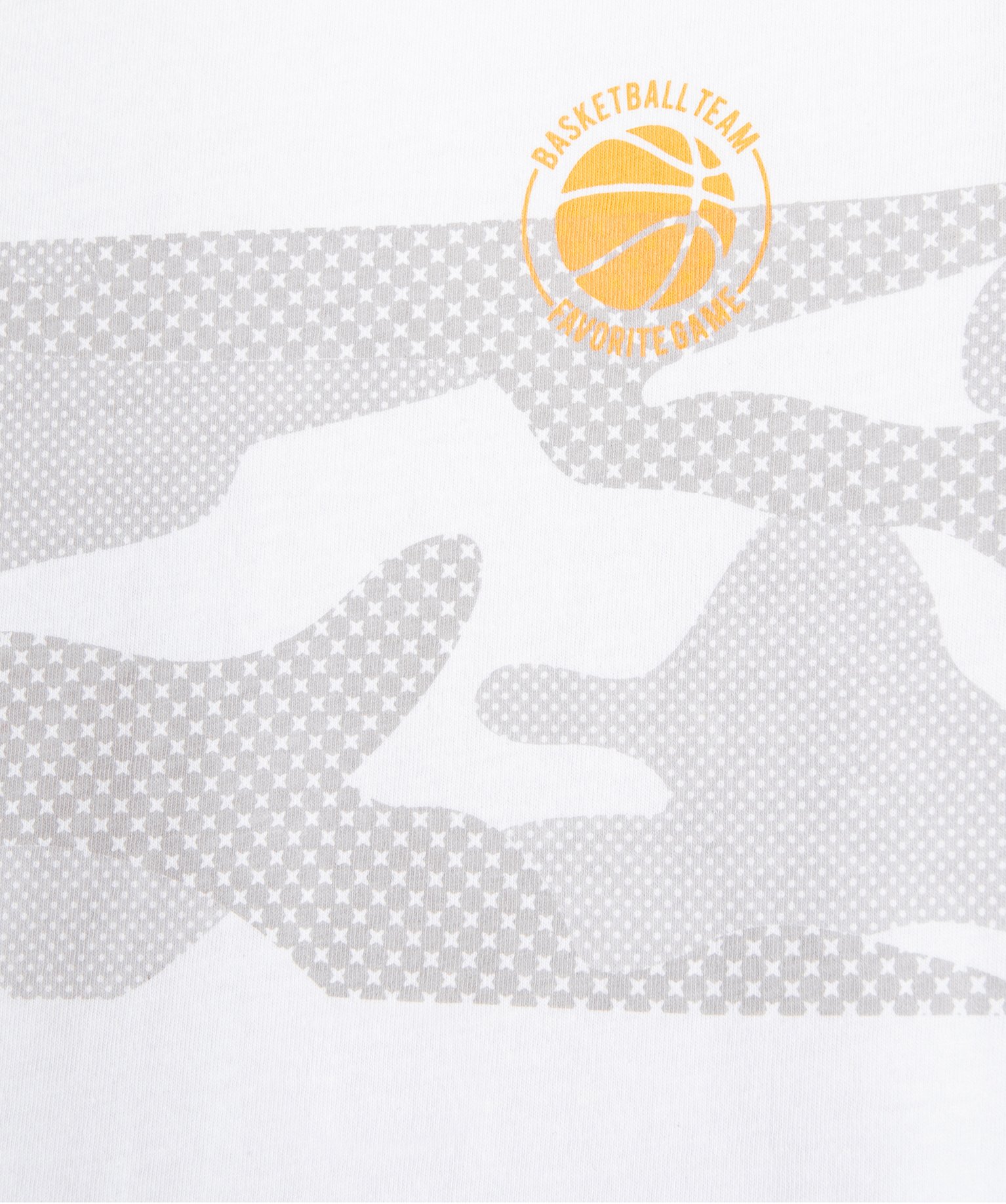 Tee-shirt Garçon à manches longues imprimé sport blanc | GEMO