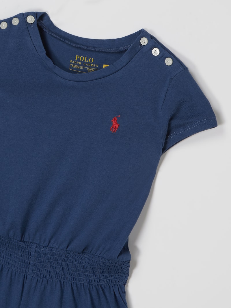 Playsuit aus Jersey in rauchblau