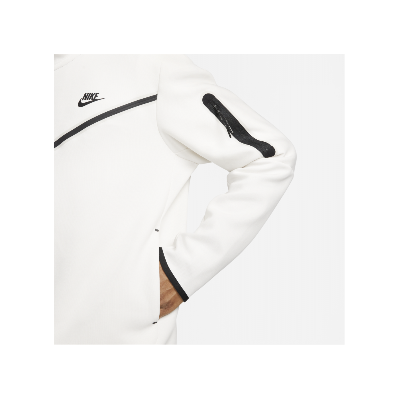 Nike Tech Fleece Windrunner Weiss Beige F030