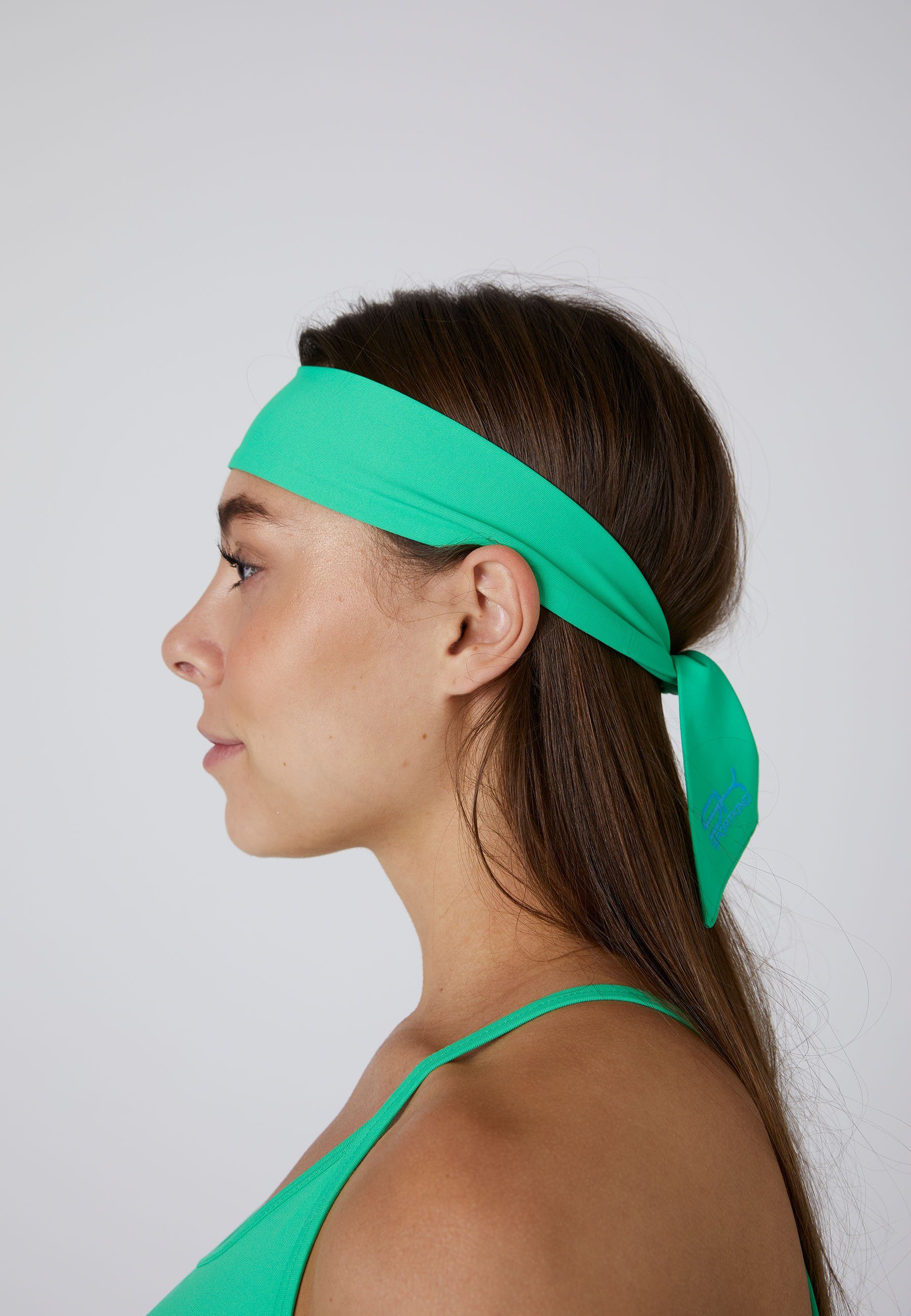 SPORTKIND Schweißband Tennis Stirnband Schweißband, unisex Kinder & Erwachsene, grün