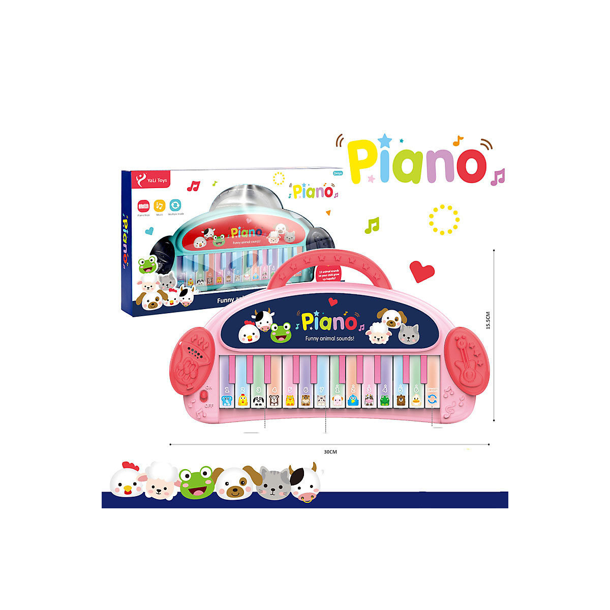 Spielhaus Klaviermaschine Spielzeug Lustiges multifunktionales elektronisches Klavier