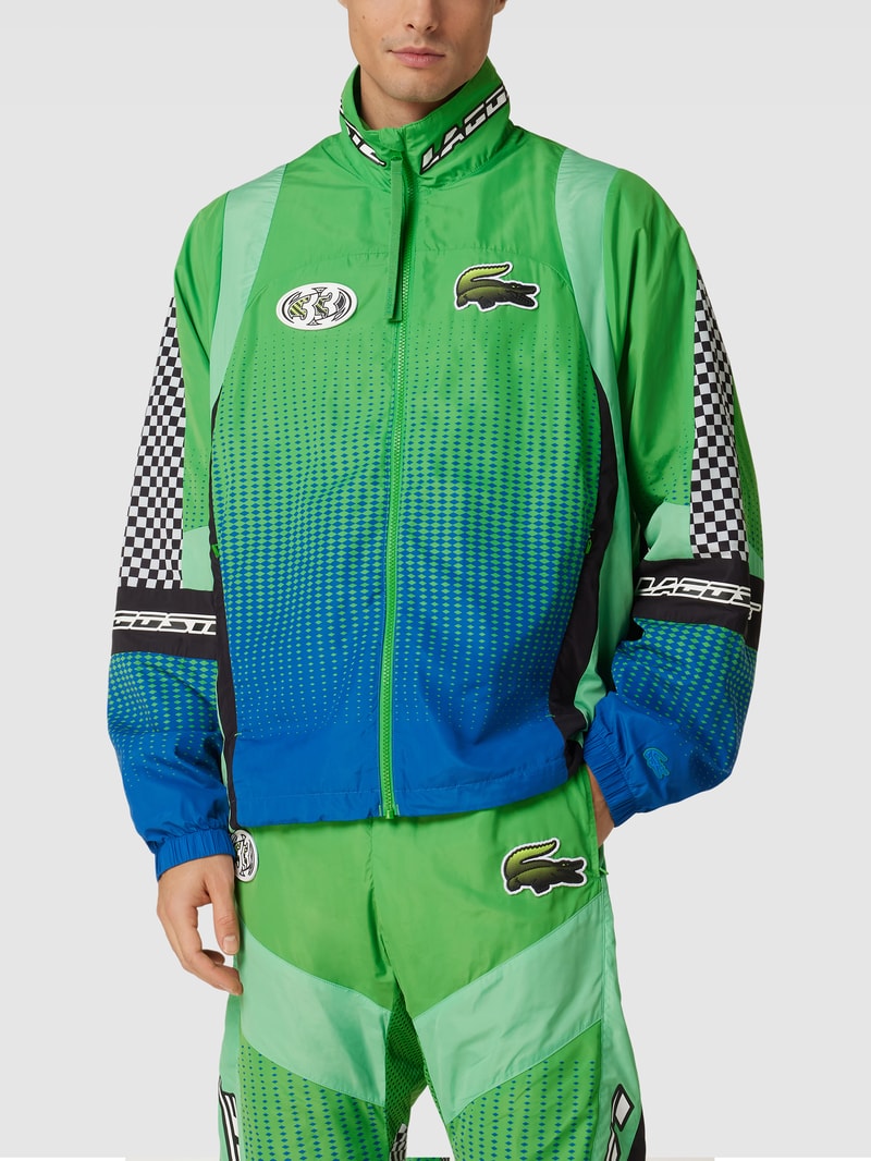 Jacke mit Muster-Mix in grün