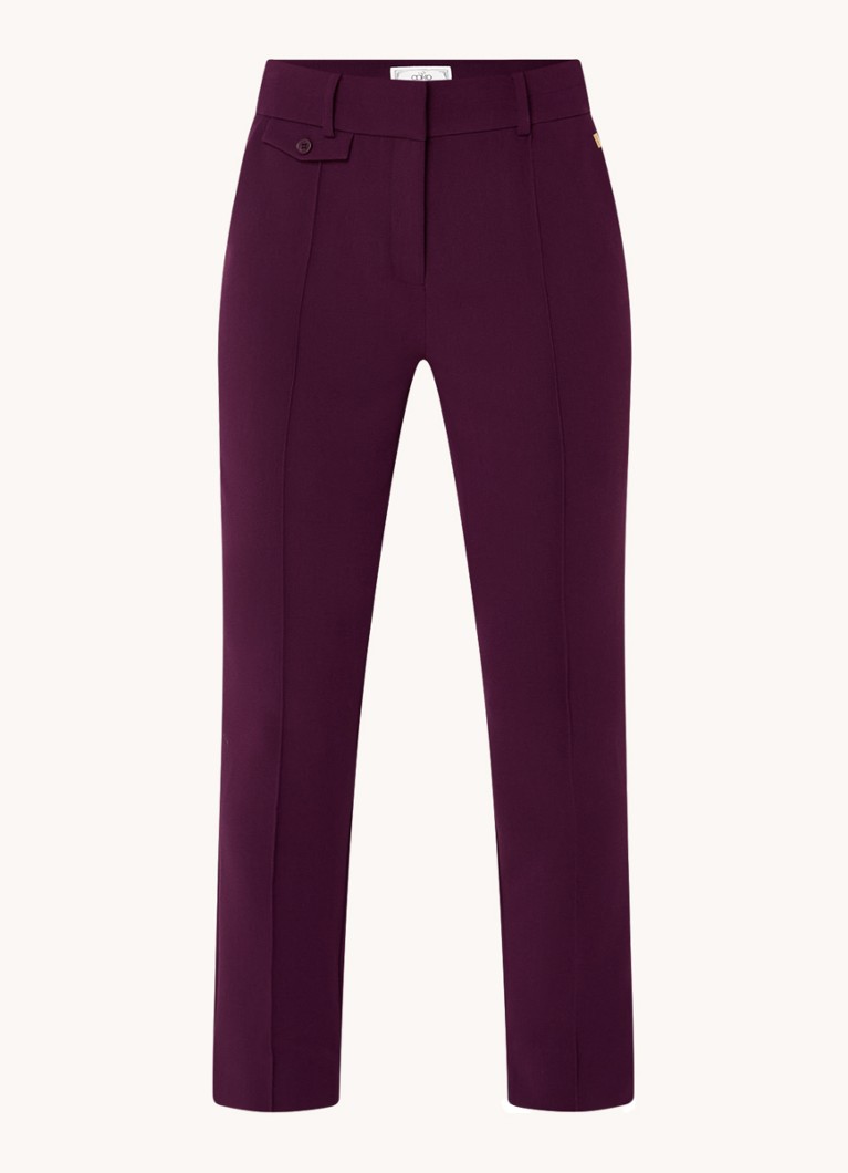 Pantaloni Aaiko Parene cu talie înaltă, slim fit, cu buzunare laterale