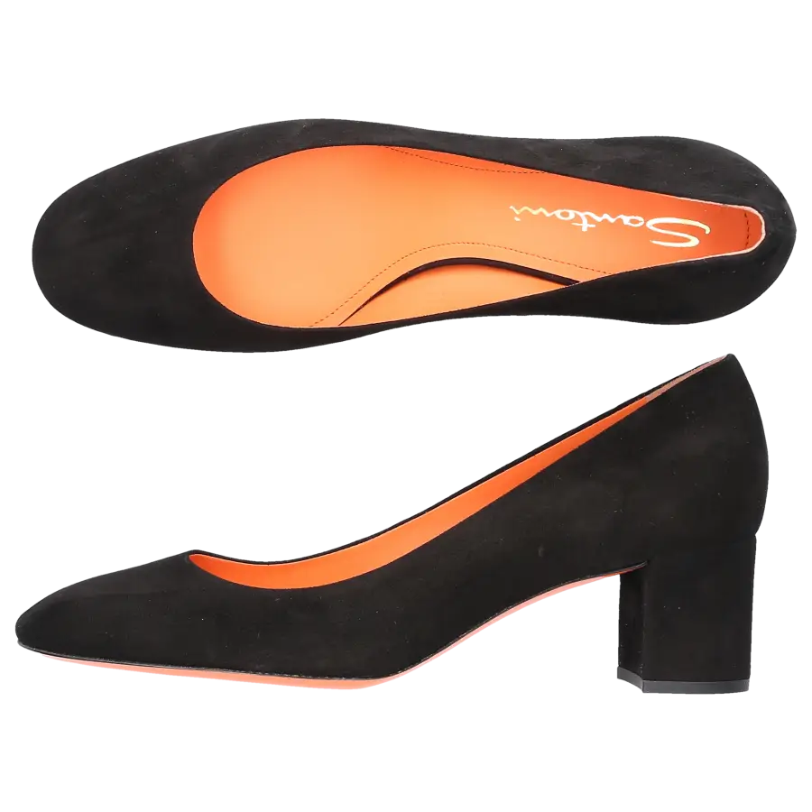 Santoni - Pumps 59621 Veloursleder - schwarz