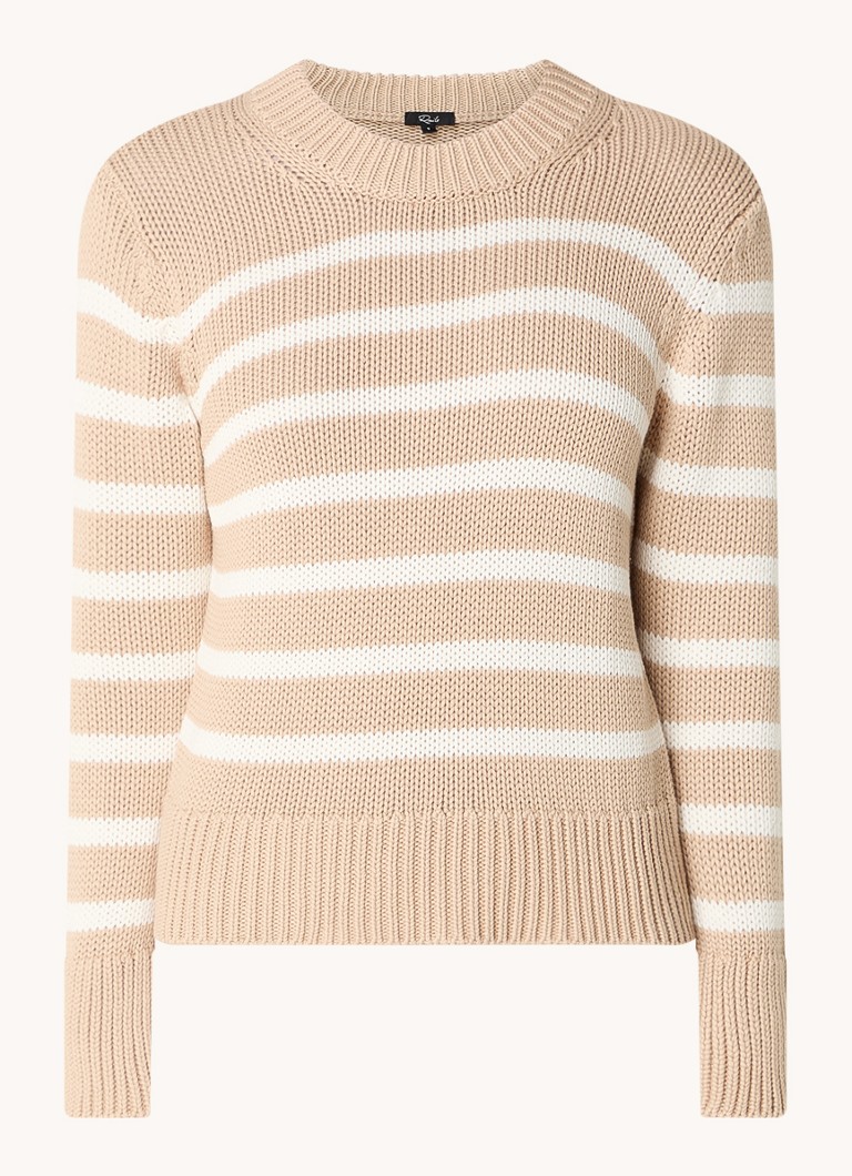 Rails Alise coarse knitted sweater with stripe print