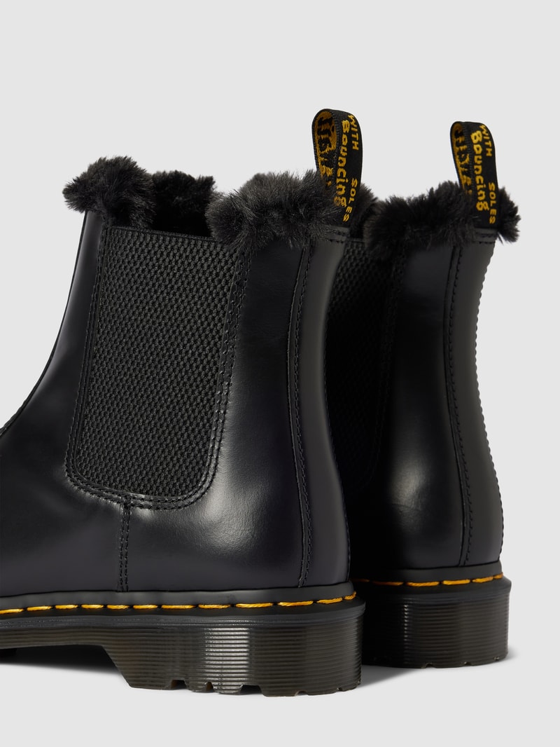 Chelsea Boots mit Innenfutter Modell 'Leonore' in schwarz