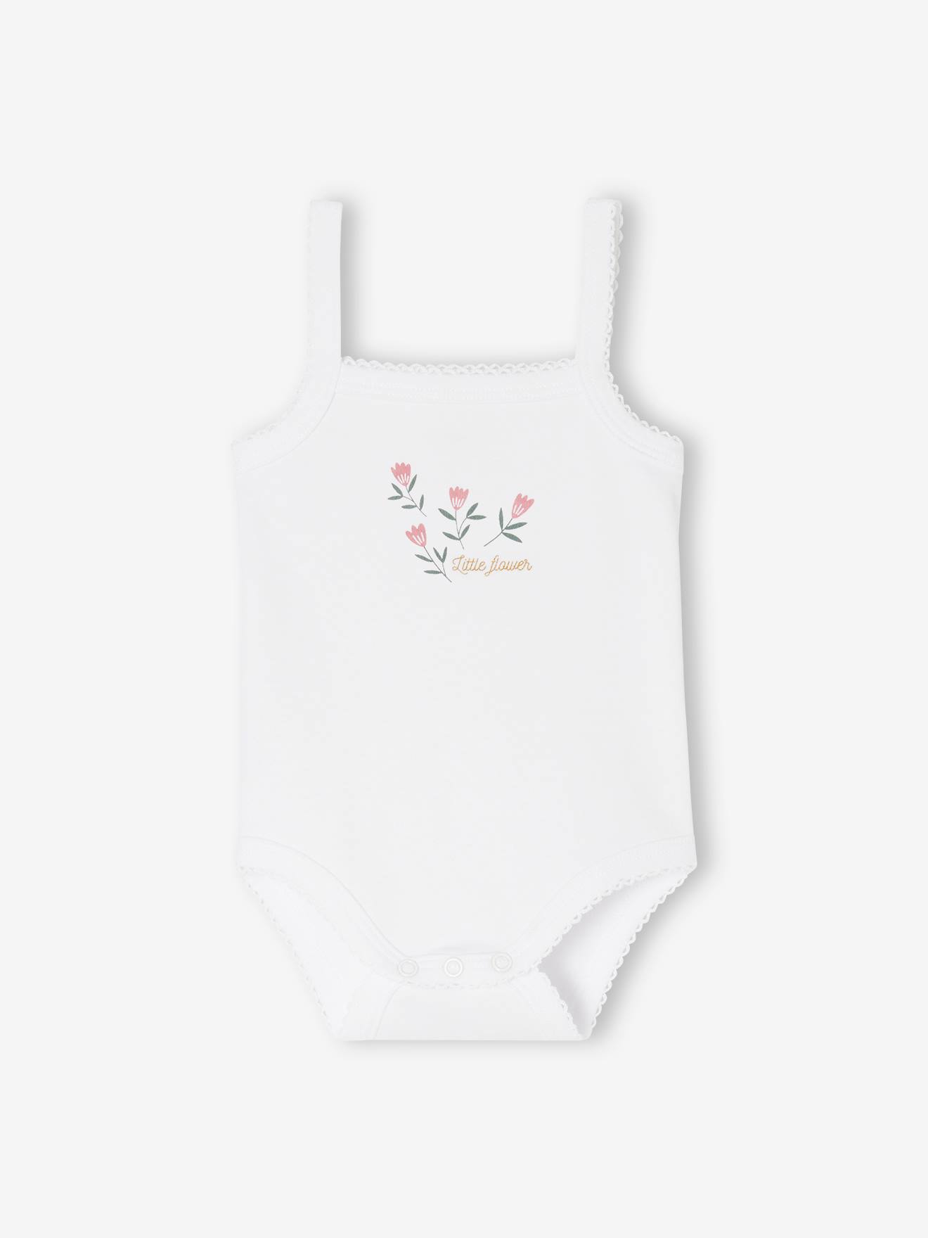 Vertbaudet 5er-Pack Baby Trägerbodys Bio-Baumwolle Oeko-Tex - altrosa