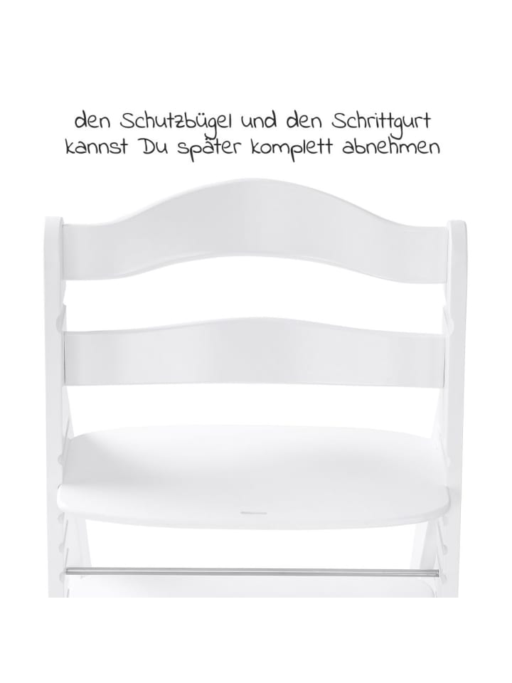 Hauck Hochstuhl Alpha Plus White - im Sparset inkl. in weiss,schwarz günstig kaufen onesize