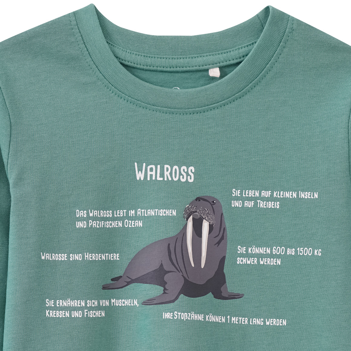 Kinder Langarmshirt mit Walross-Print