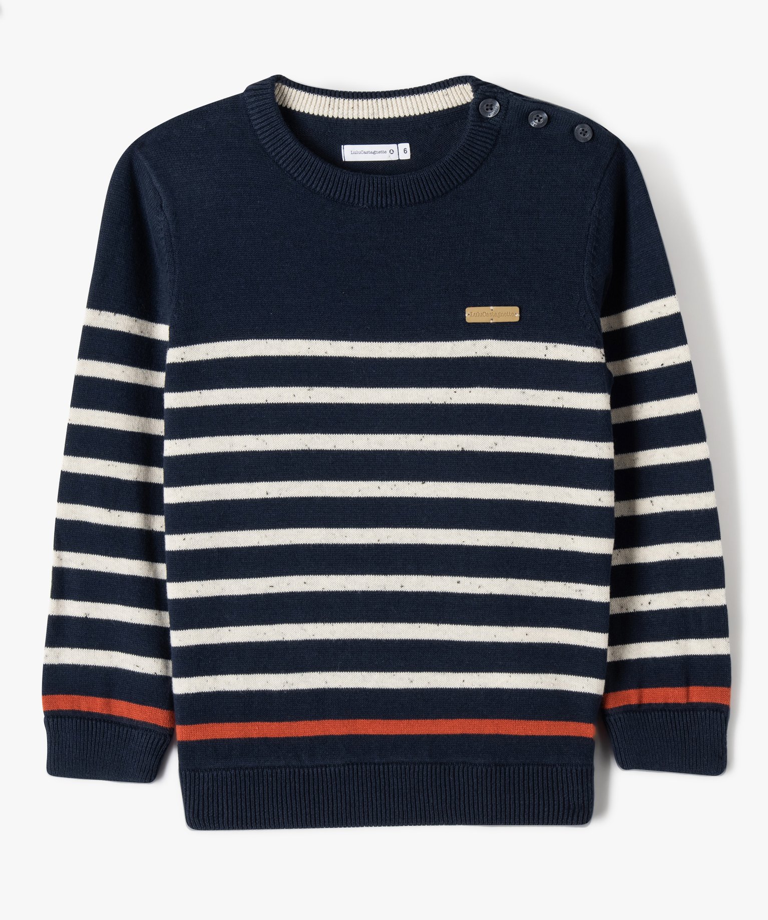 Pull à rayures Garçon - LuluCastagnette raye | GEMO