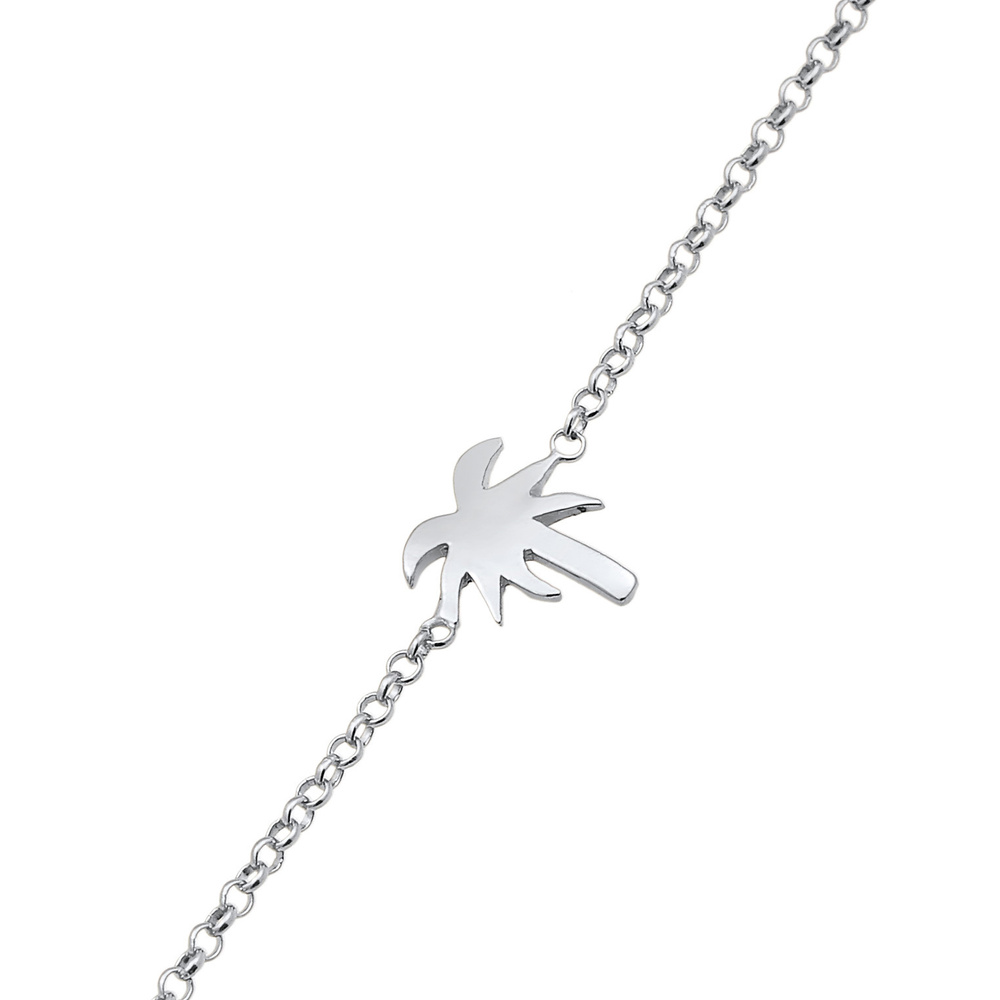 Elli Elli Bracelet Femmes pendentif palmier plage basique en argent sterling 925 Bracelet