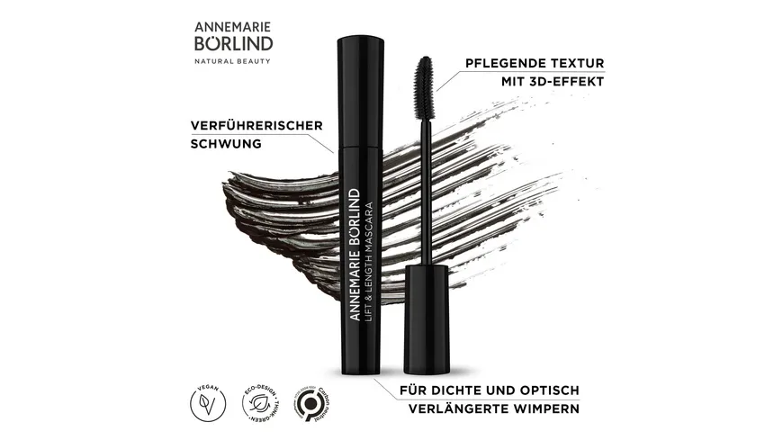 ANNEMARIE BÖRLIND Mascara Lift& Length 9 ml 2d2a26 - DEEP BLACK