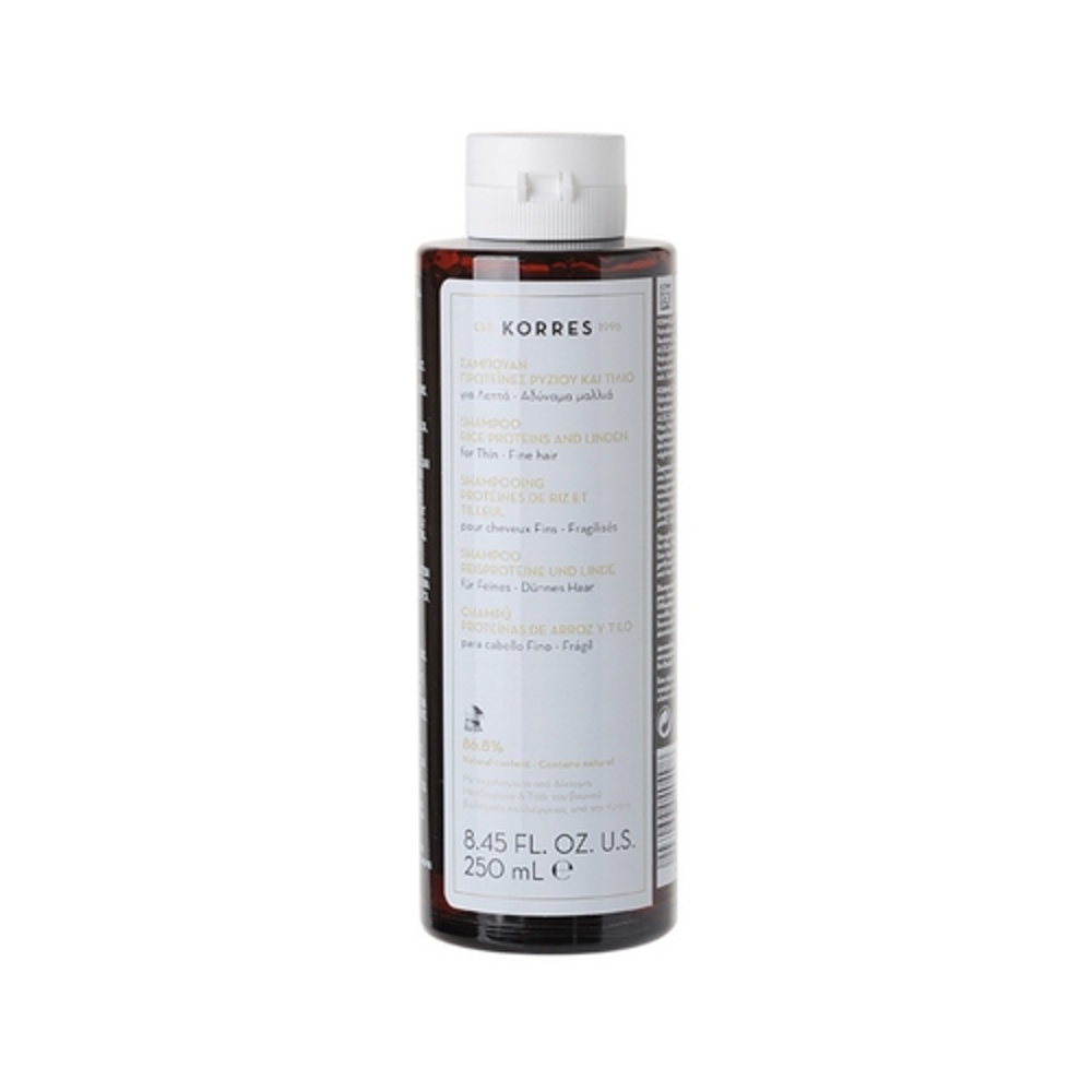 korres Protéines de riz et tilleul Shampooing (cheveux fins)