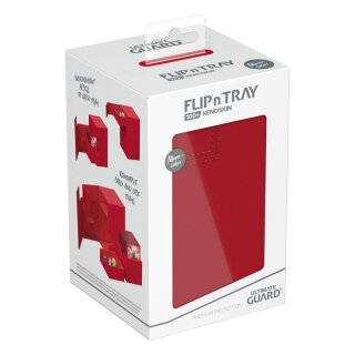 Ultimate Guard Flip`n`Tray 100+ XenoSkin Monocolor - Rot