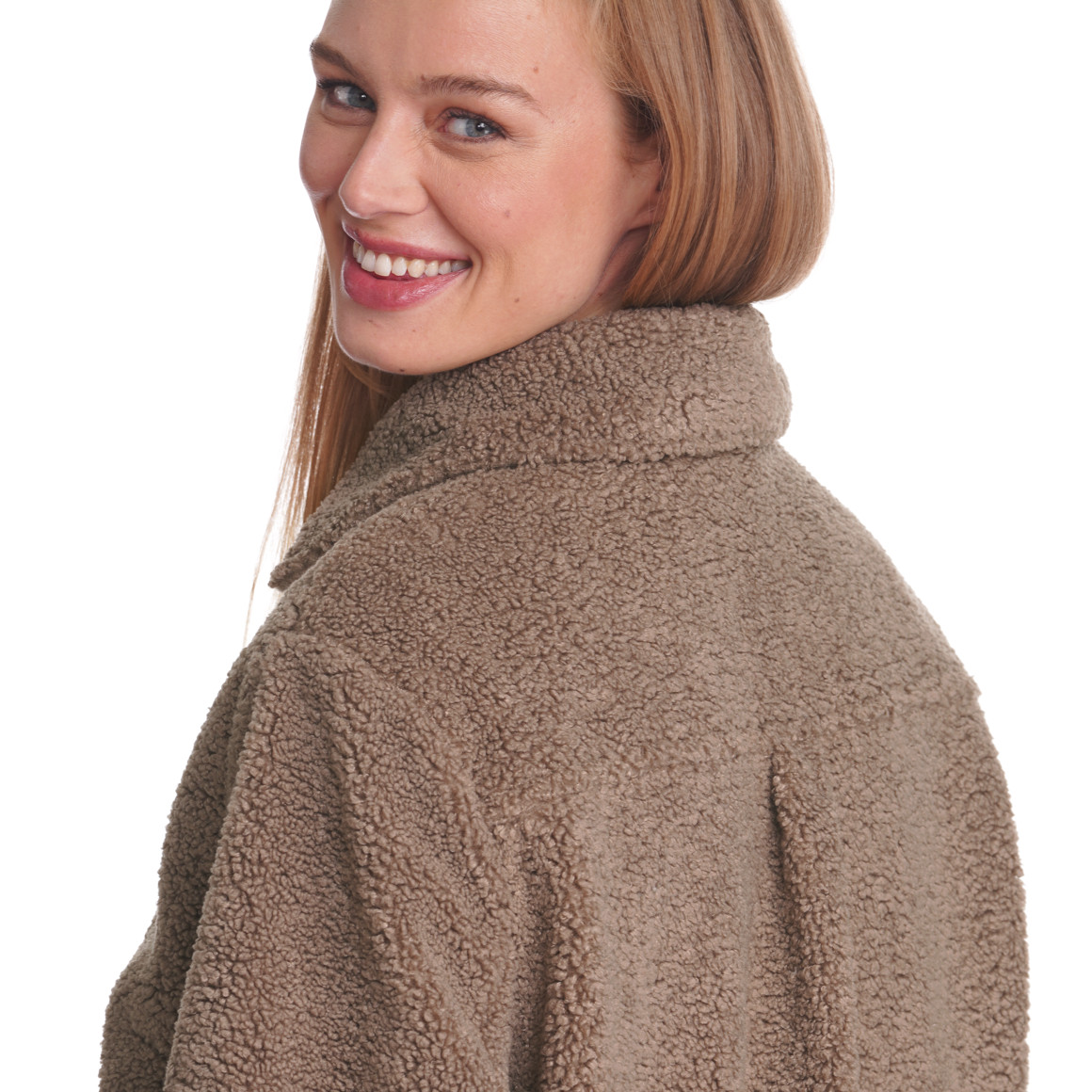 Damen Teddyjacke mit 2 Taschen