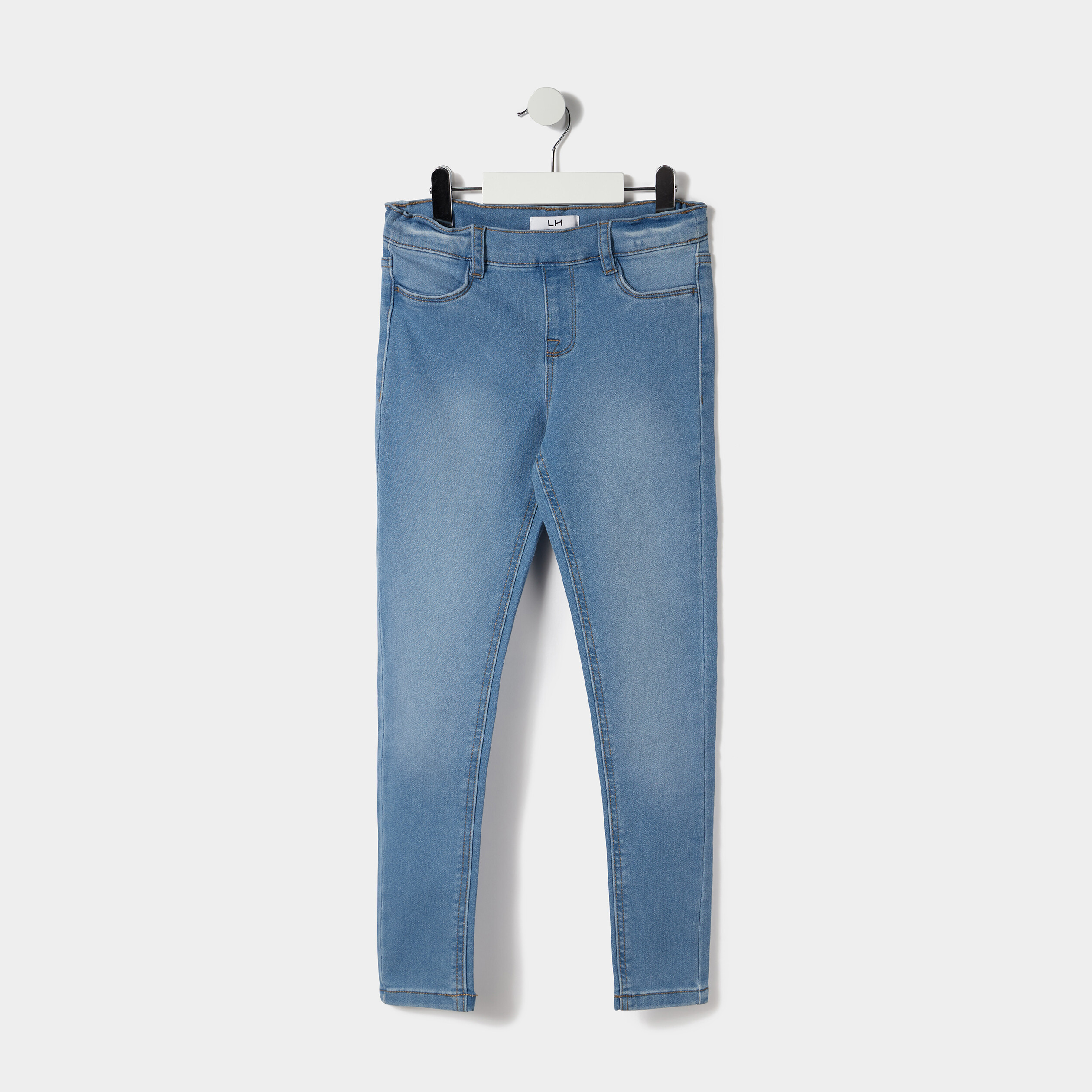Jegging taille élastiquée denim double stone fille | La Halle