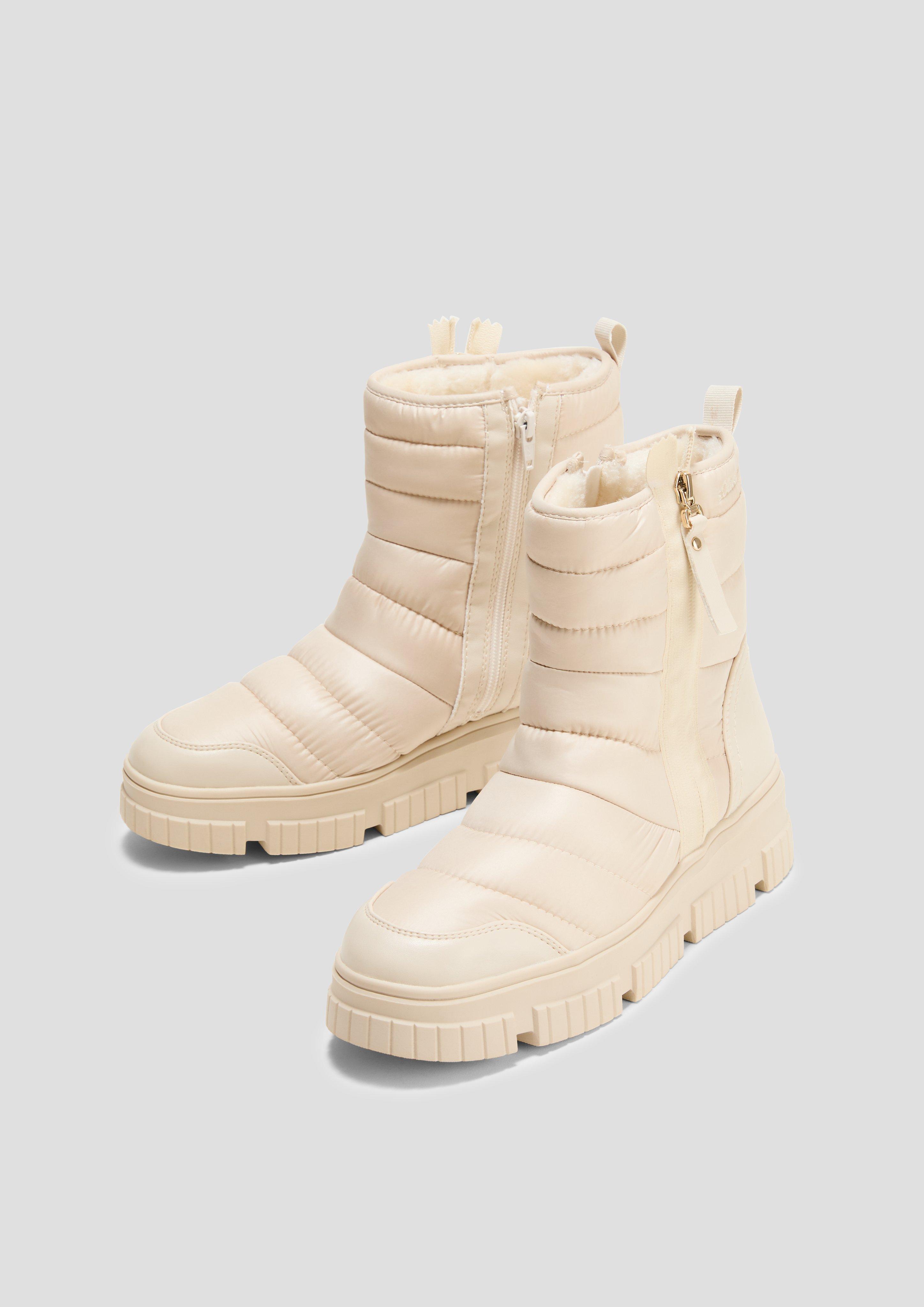 Gesteppter Stiefel mir Reißverschluss  6008576-462