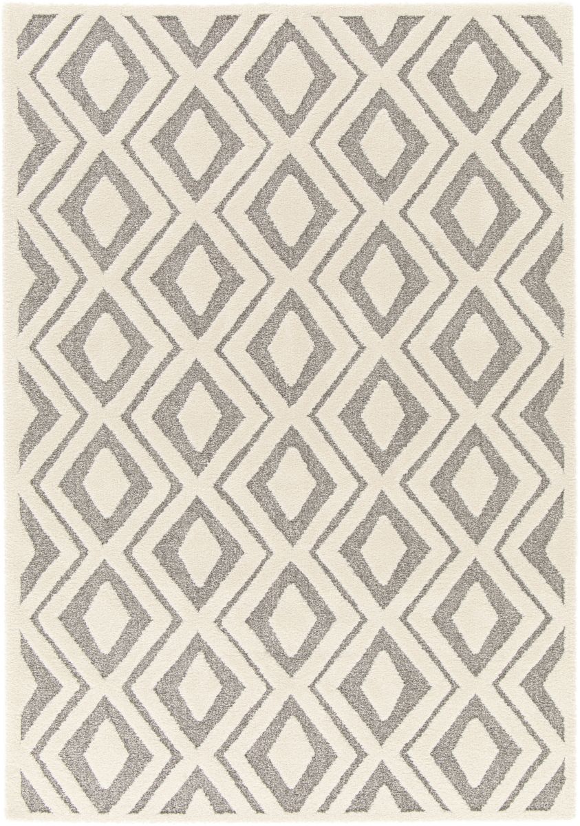 Webteppich Cocoon braun-weiß 80 x 150 cm