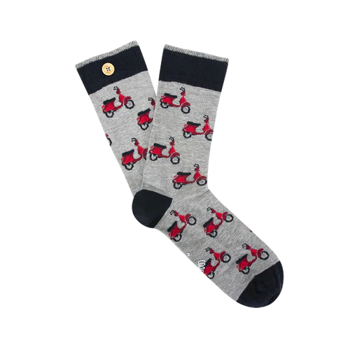 Chaussettes Alban & Elodie gris