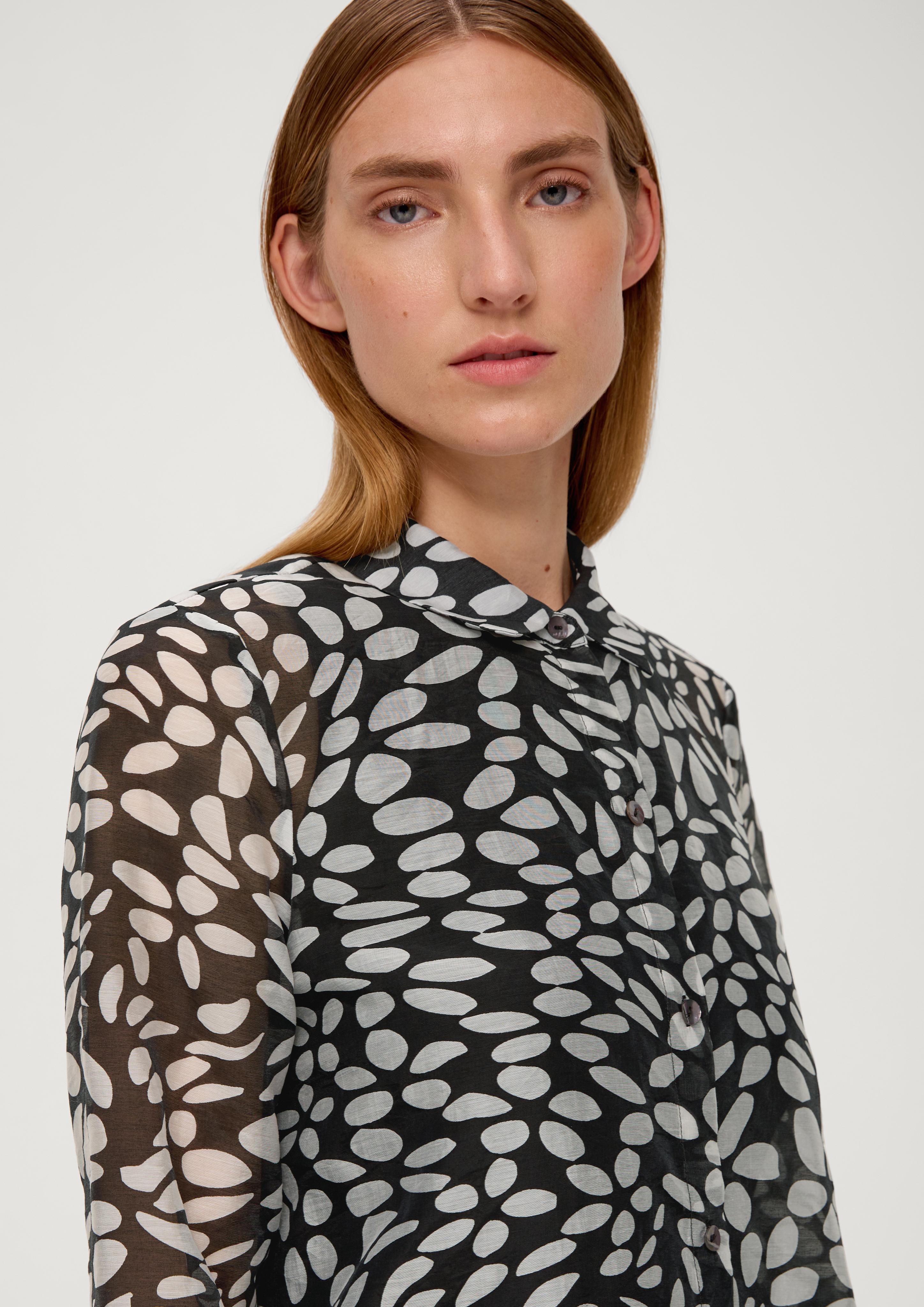Lange Bluse aus Lyocellmix  2131805-99A0