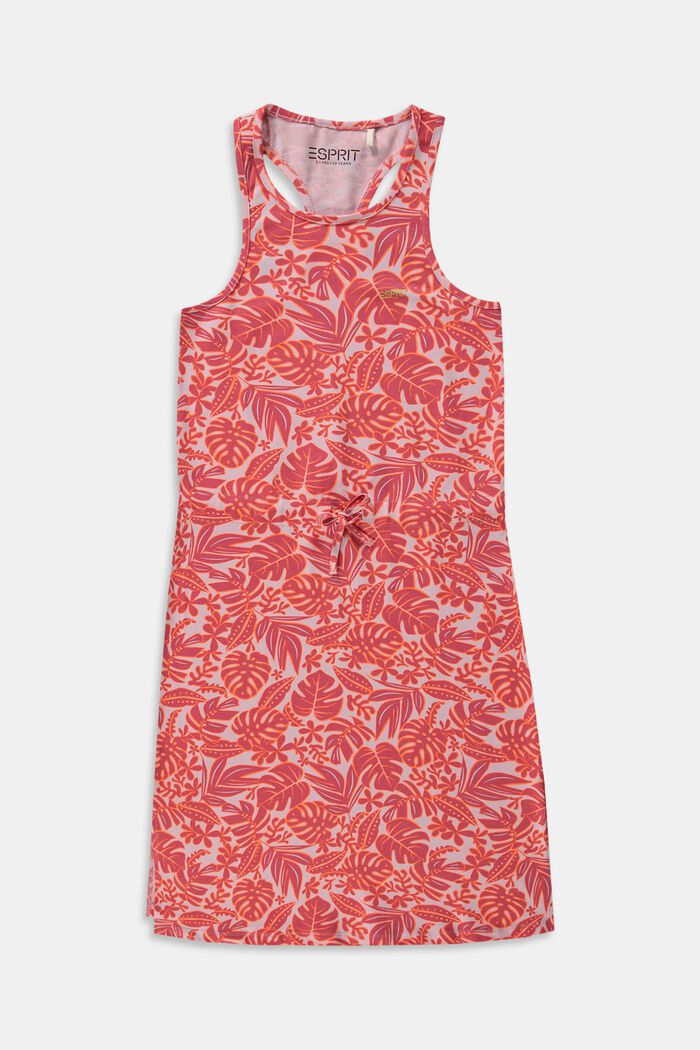 Kleid mit tropischem Muster