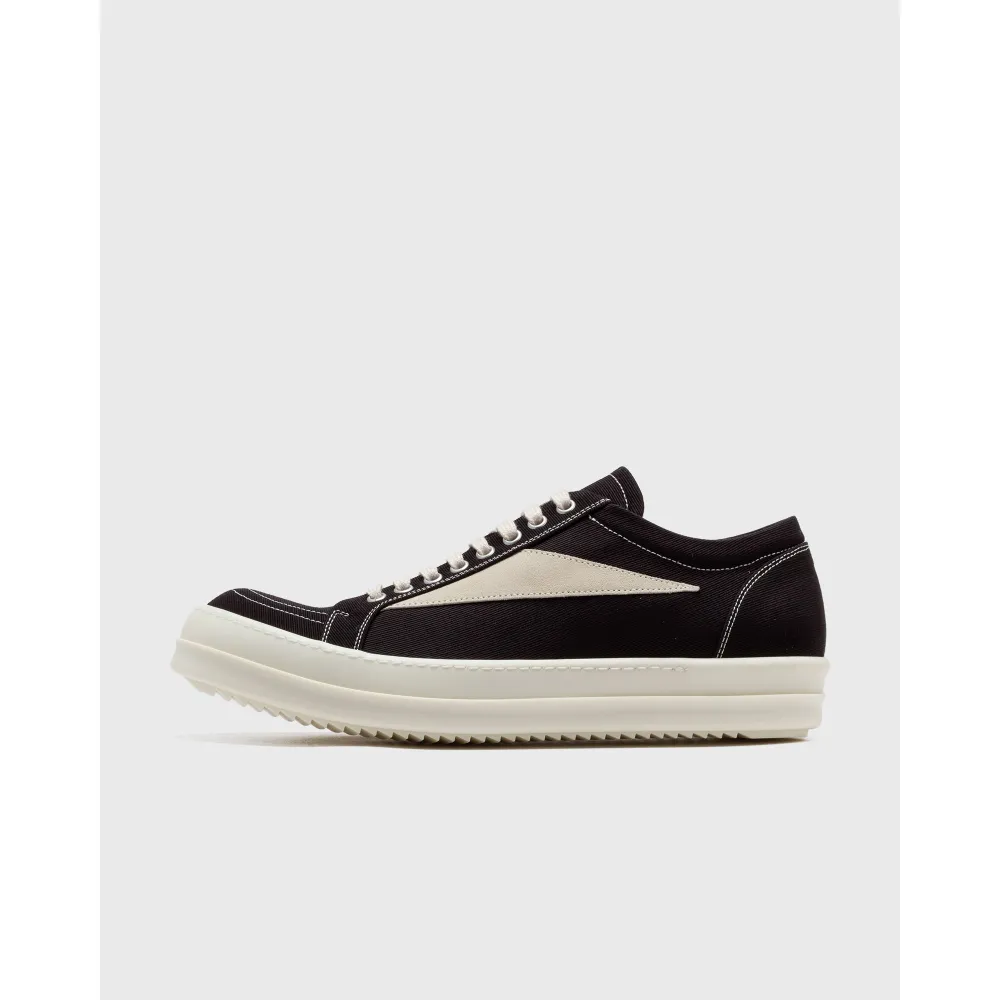 Rick Owens WOVENSHOES-VINTAGESNEAKS DU01D1803-BLACK-MILK-MILK / schwarz