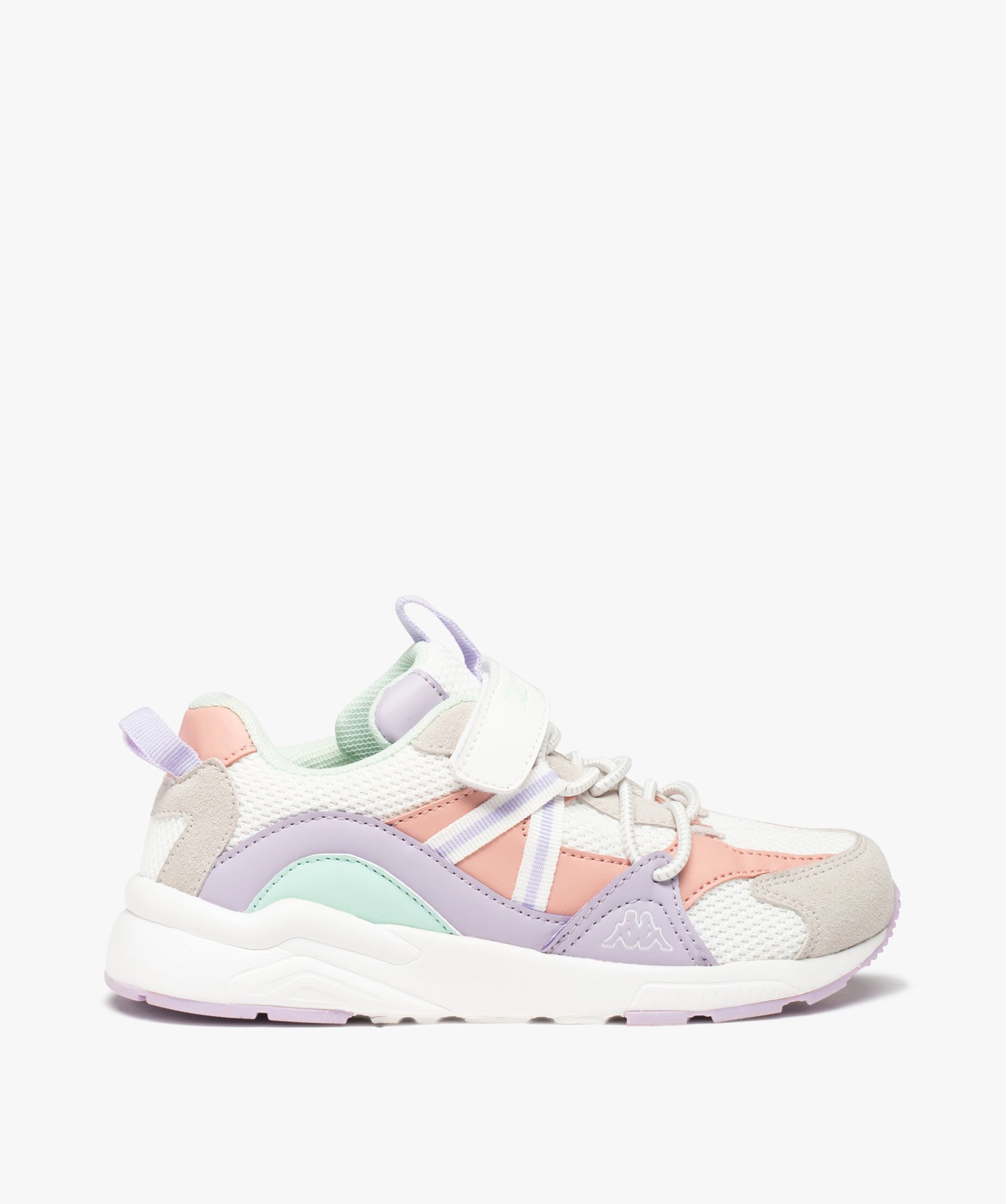Baskets fille running multi-matières - Kappa blanc | GEMO