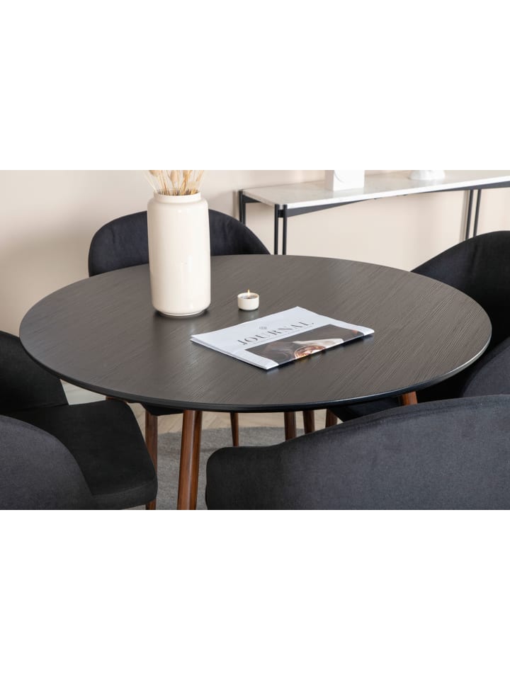 ebuy24 Essgruppe Plaza 37 (5-teilig) Schwarz 100 x 100 cm günstig kaufen onesize