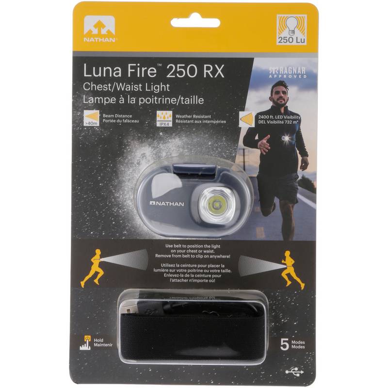 NATHAN Luna Fire 250 RX Chest / Waist light Stirnlampe LED