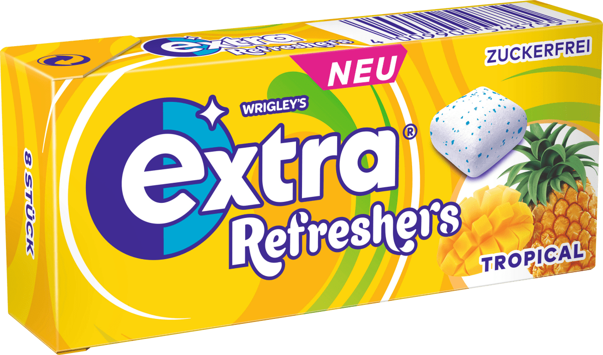 Kaugummi, Refreshers Tropical, zuckerfrei, 8 St