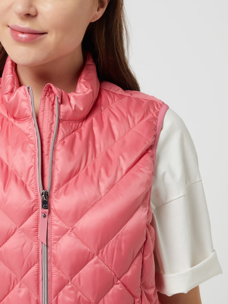 Light-Steppweste mit Zweiwege-Reißverschluss Modell 'Genf' in pink