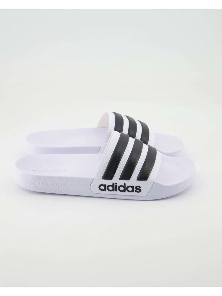 adidas Pantoletten in Weiß günstig kaufen