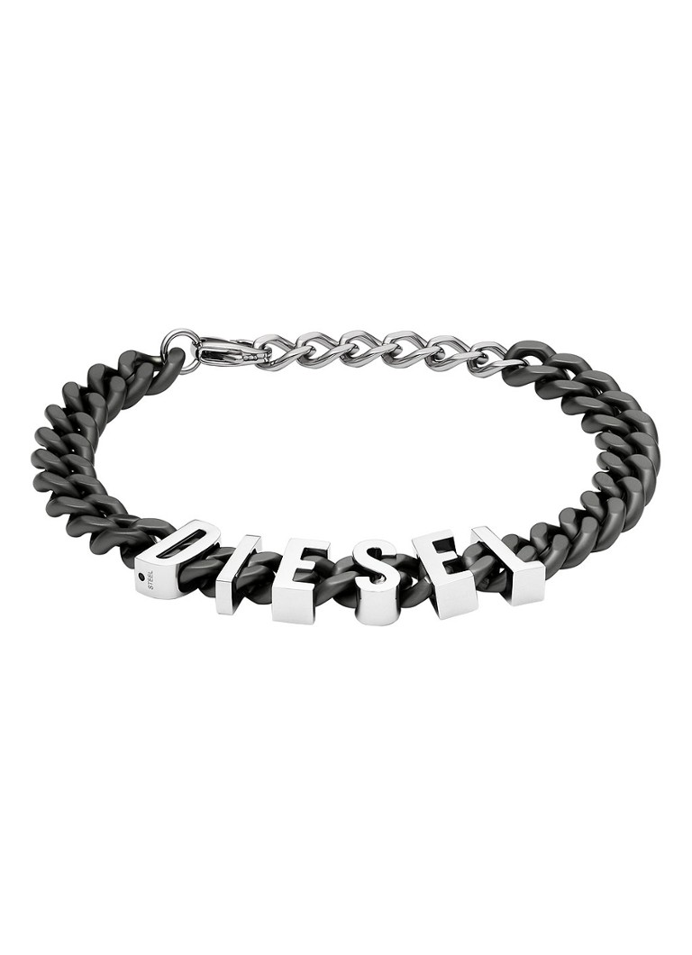 Diesel  Steel armband met logo DX1486060
