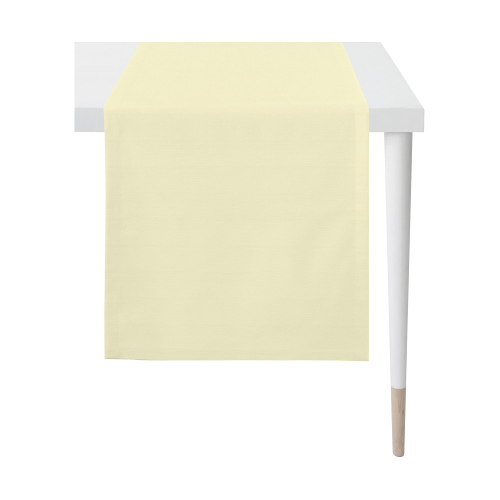 Tischläufer beige/ecru Uni-Rips