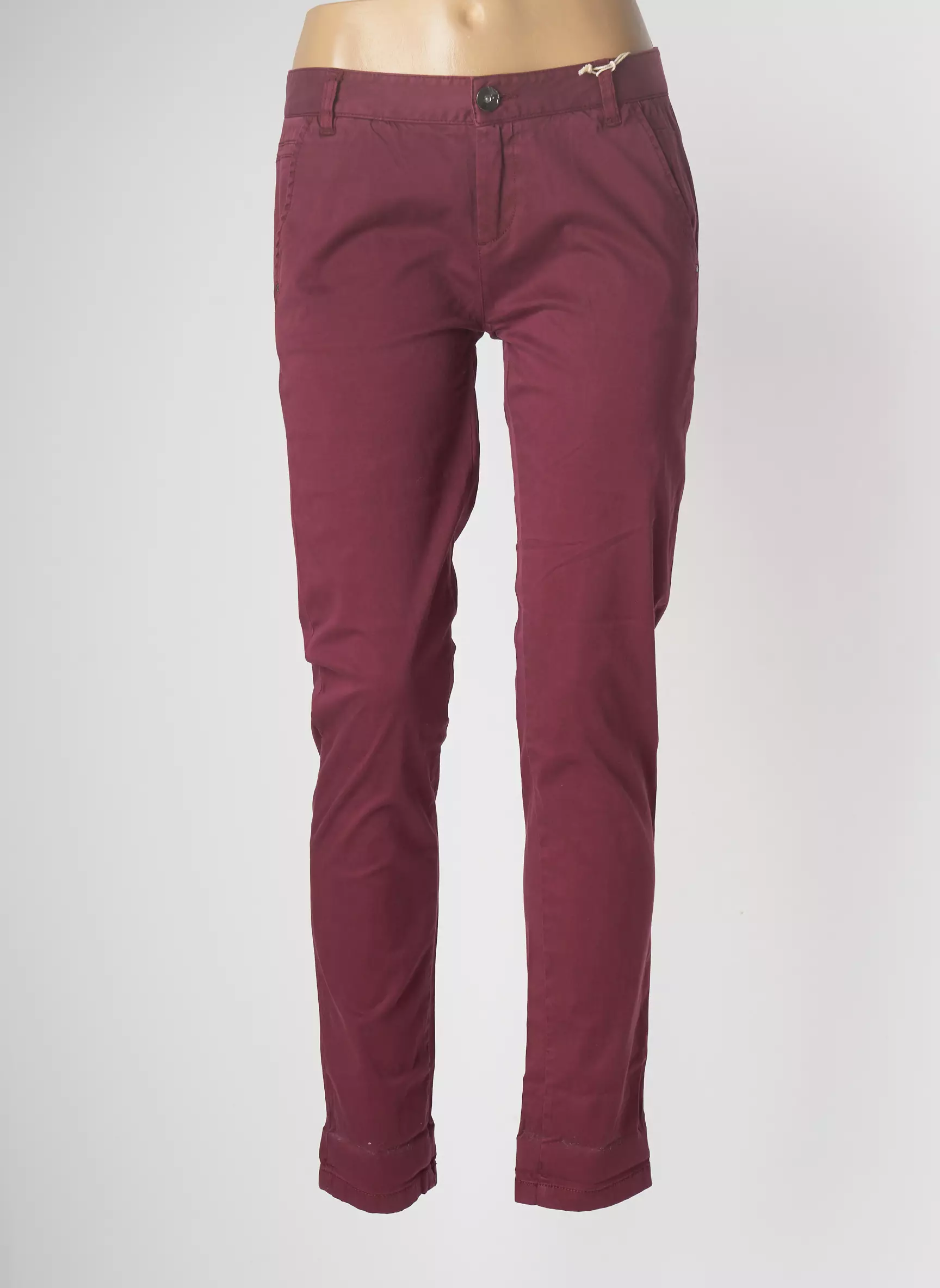 Ddp Pantalons Chino Femme couleur rouge