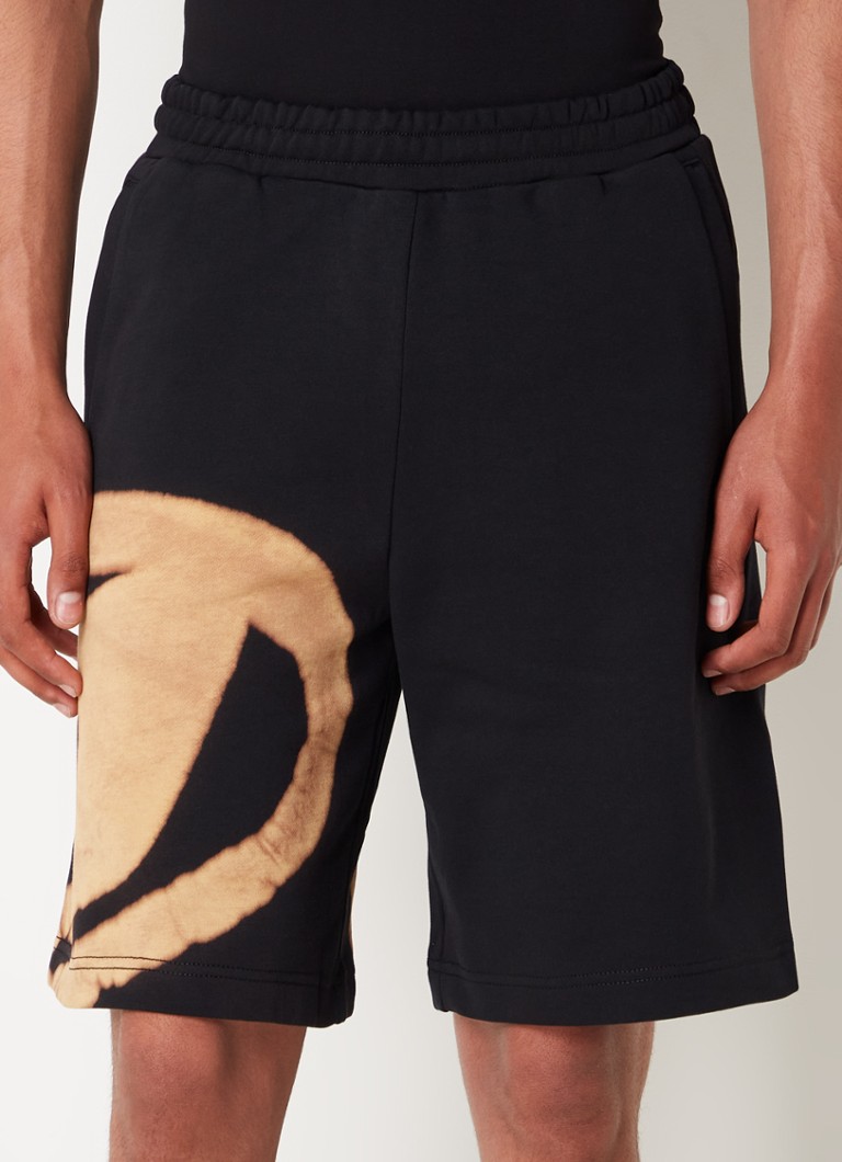 Pantaloni scurți de trening Diesel P-crow cu croială lejeră și logo imprimat