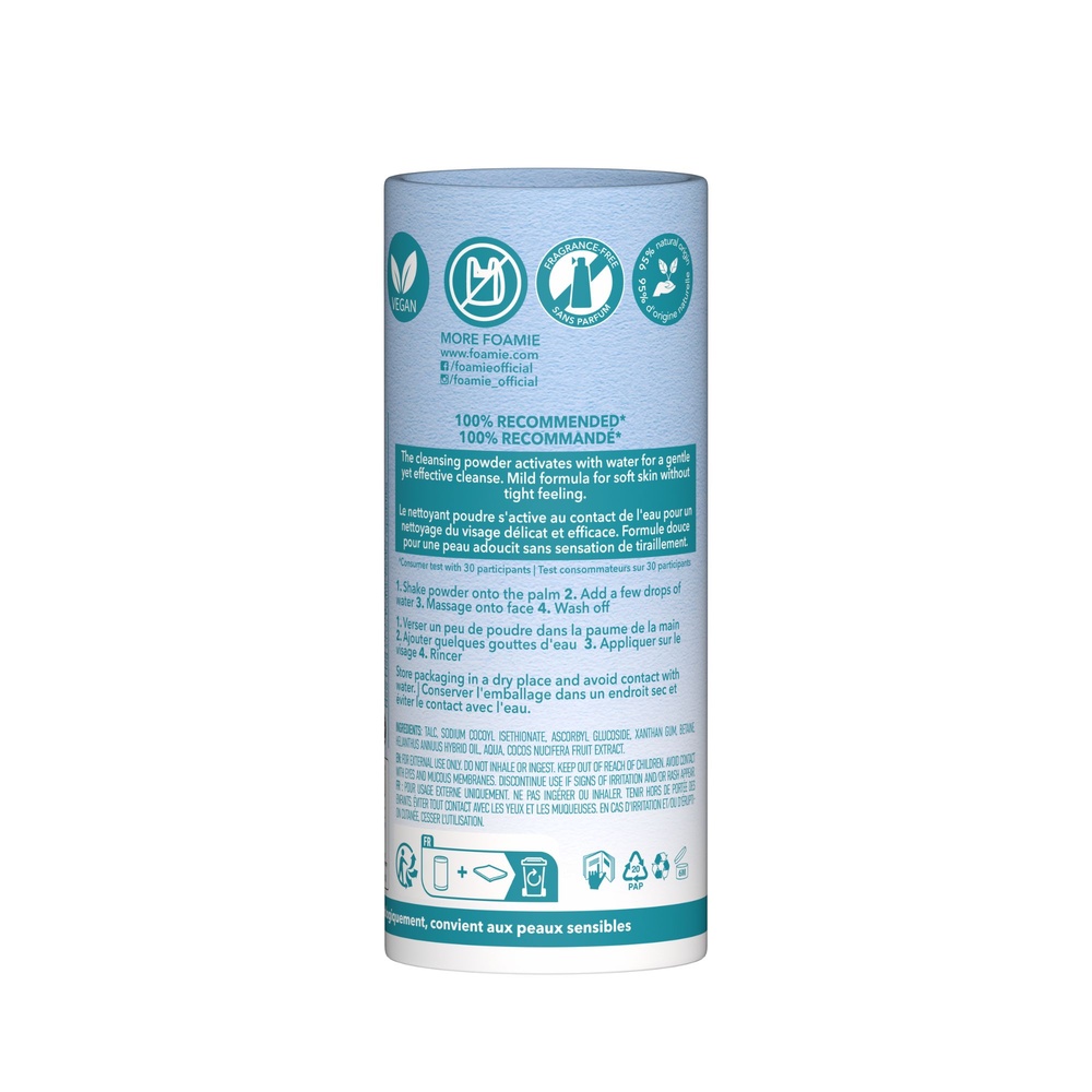 Foamie Poudre en lait nettoyante visage Poudre Nettoyante