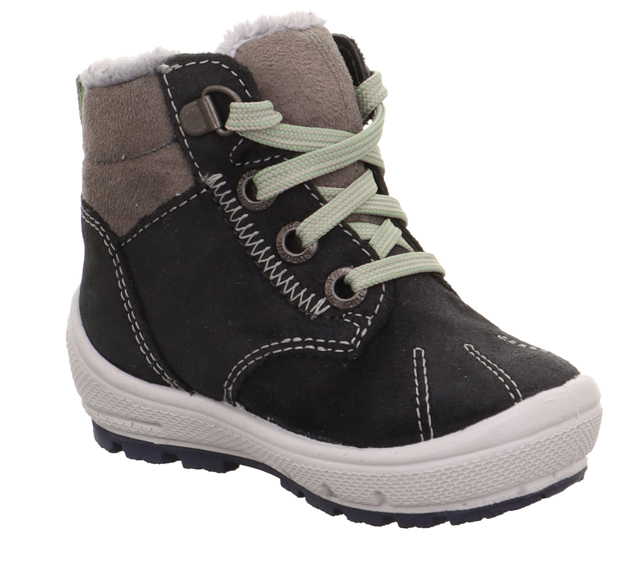 GROOVY - Grau Boots mit Schnürung