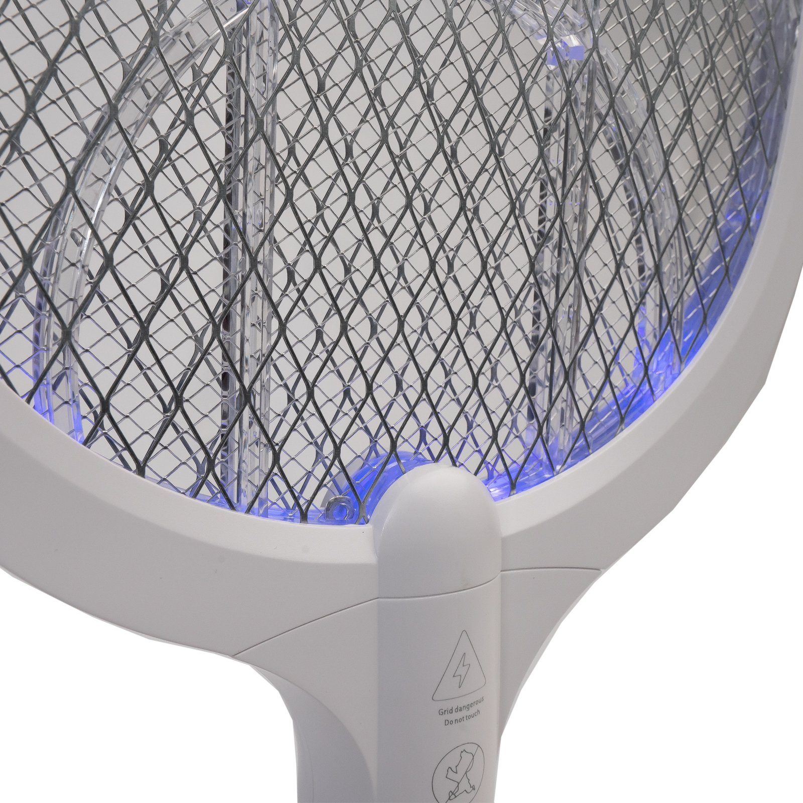 Grafner Moskitonetz elektrische Akku Fliegenklatsche USB UV LED FL11030 (Stk, 1 St., 1), L ca. 52 cm, B: ca. 21,5 cm, UV-LED-Licht, aufladbarer Akku, 1200 mAh