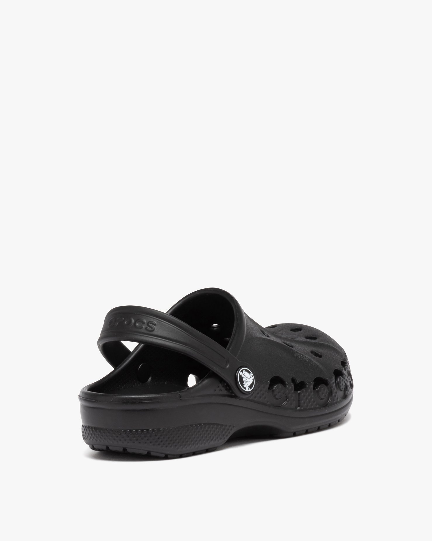 Sabots souples fille unis avec perforations - Crocs noir | GEMO
