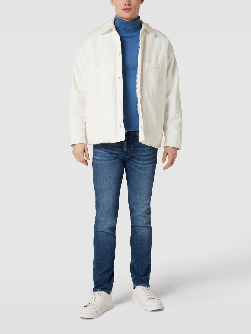 Jeans mit 5-Pocket-Design Modell 'John' in blau