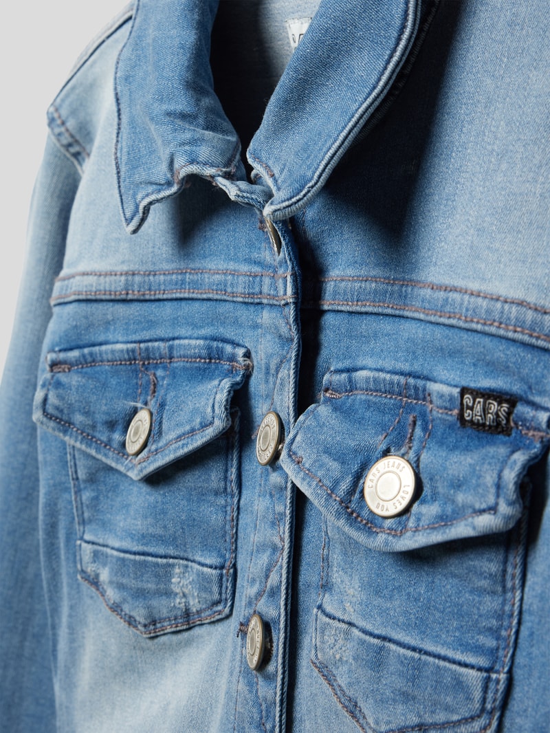 Jeansjacke mit Label-Detail Modell 'JORINDA' in blau