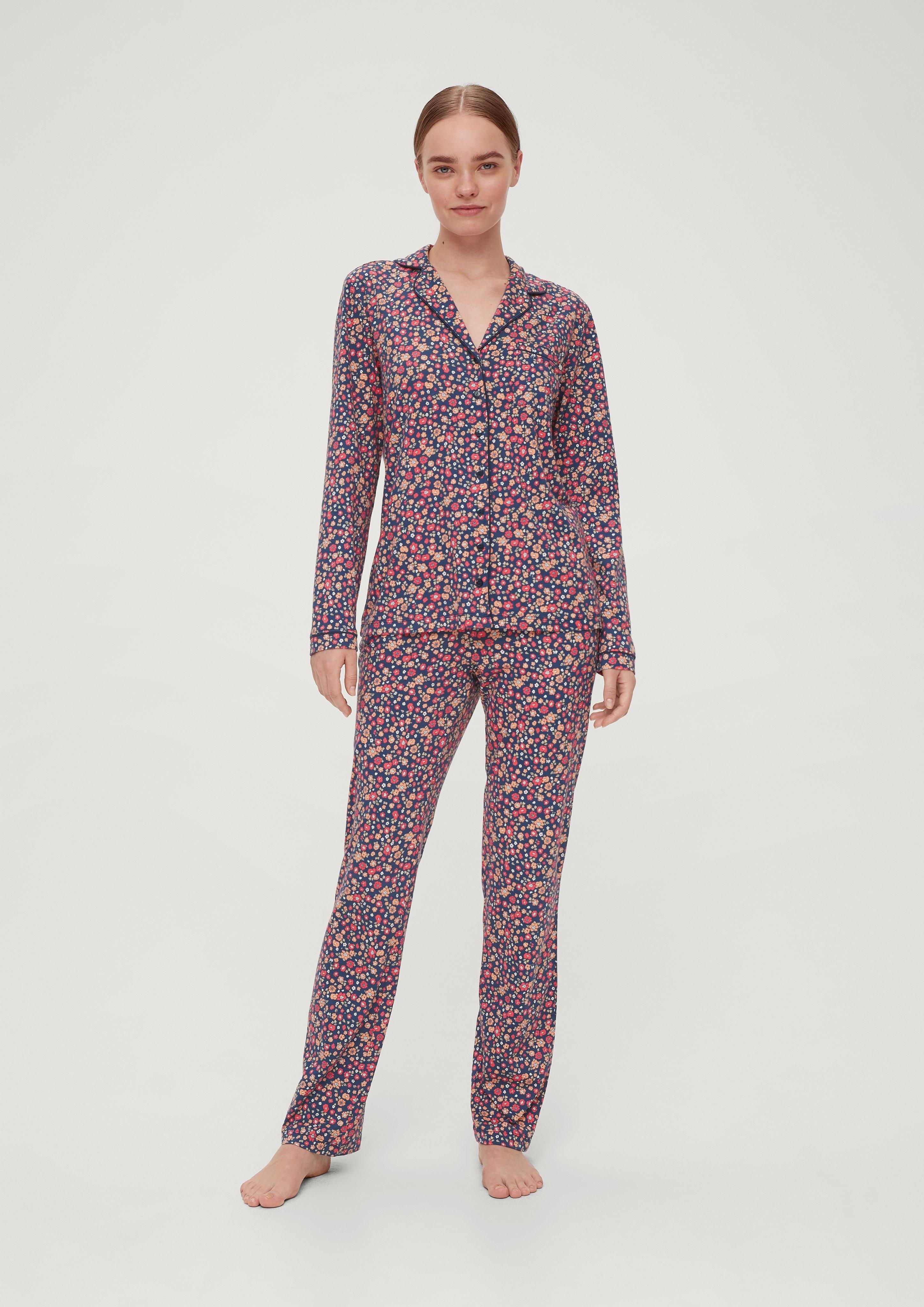Langer Pyjama mit Vichy-Muster  6008448-99A1