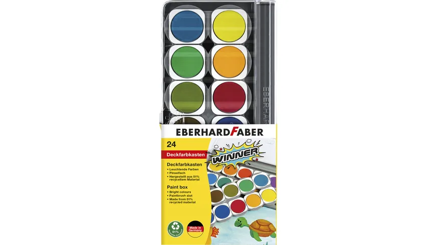 EBERHARD FABER Deckfarbkasten Winner 24er Box