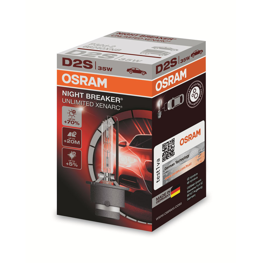 OSRAM Night Breaker Unlimited D2S Xenonlampe, 1 Stück - ATU